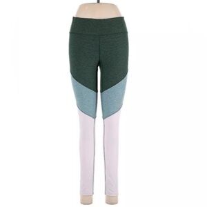 Outdoor Voices Green Color Block Leggings Active Pants - Small / Fitted Med
